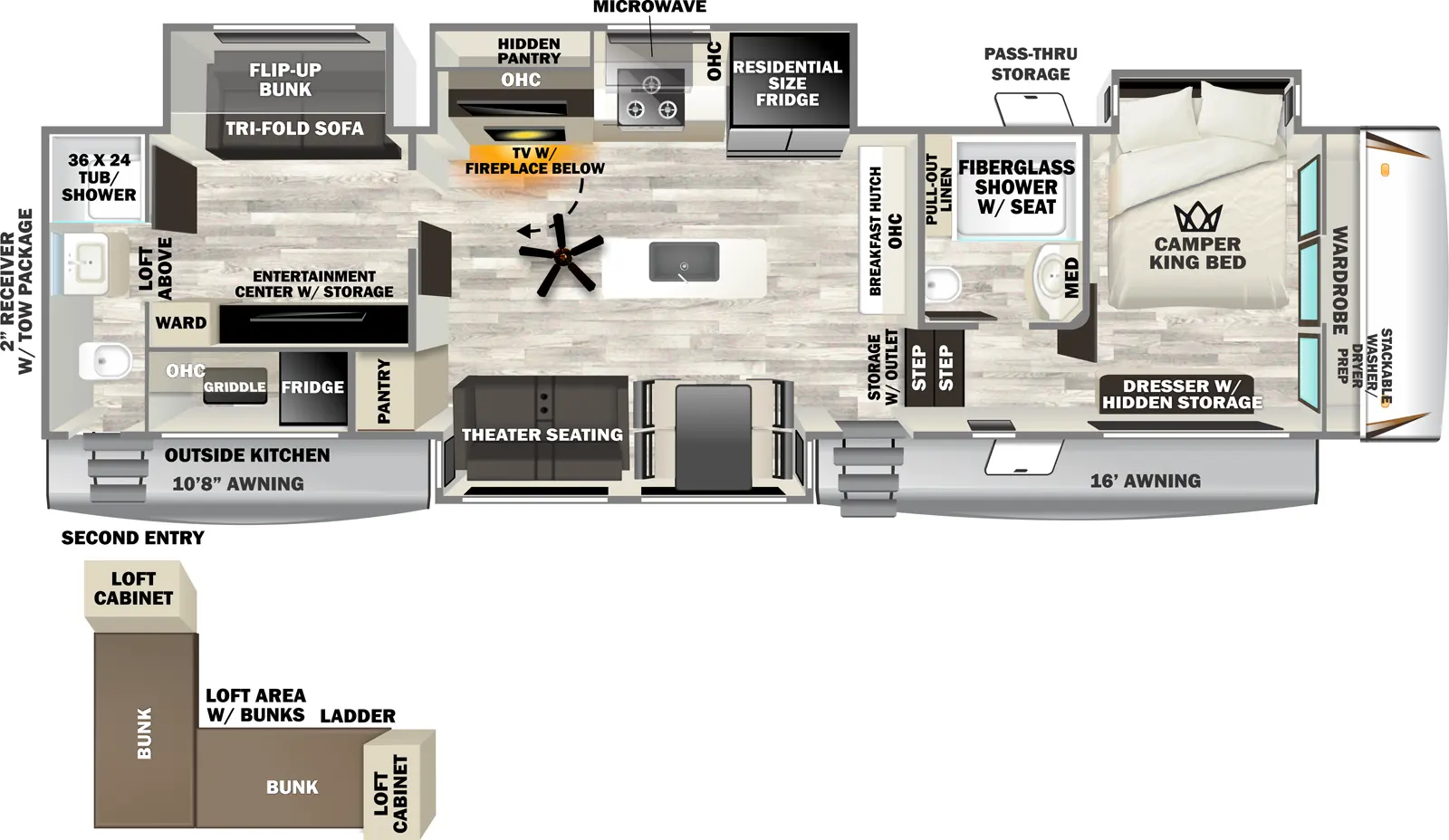 Sabre 38DBL - DSO Floorplan